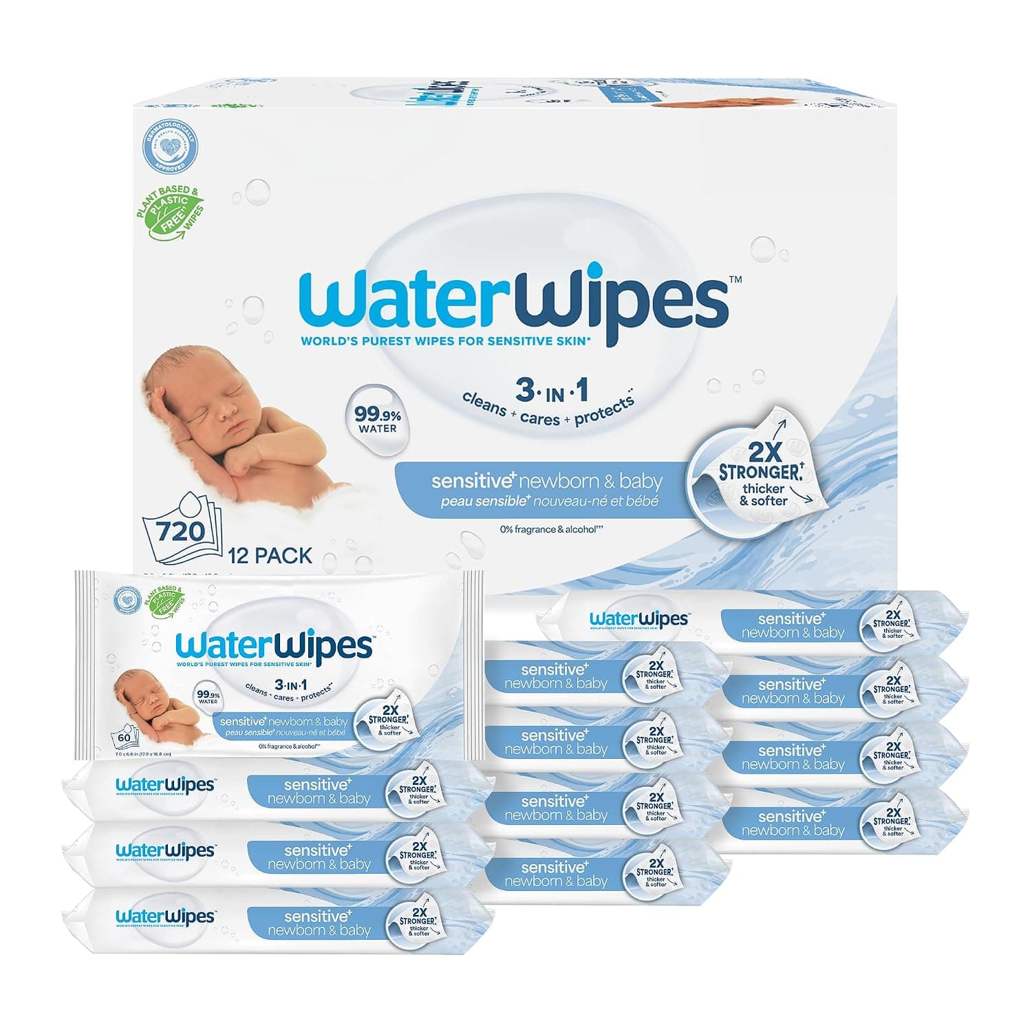 Sensitive+ Newborn & Baby Wipes